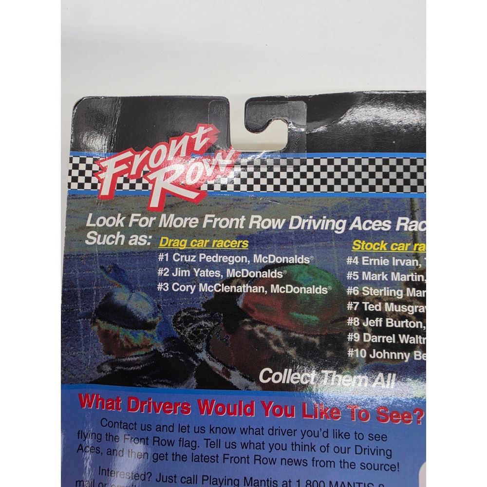 Front Row 1997 Cory McClenathan McDonalds Drag Racing Action Figure Johnny Light - Picture 9 of 12